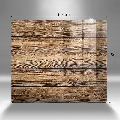 Dessous de bougie rectangulaire Panneaux texturés en bois