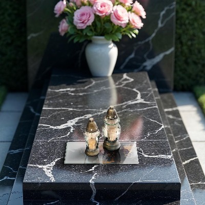 Dessous de bougie rectangulaire Abstraction avec de l'or