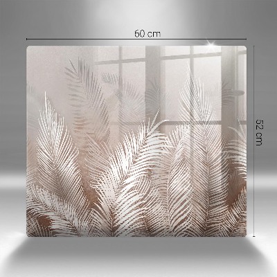 Dessous de bougie rectangulaire Végétation feuillue bohème