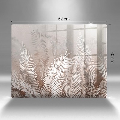 Dessous de bougie rectangulaire Végétation feuillue bohème