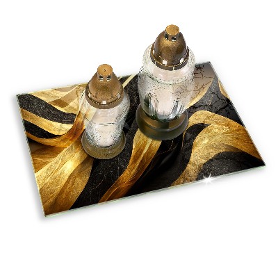 Dessous de bougie rectangulaire Abstraction élégante