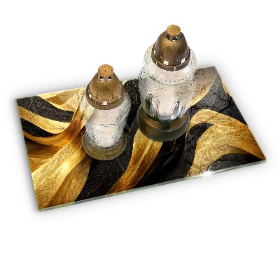 Dessous de bougie rectangulaire Abstraction élégante