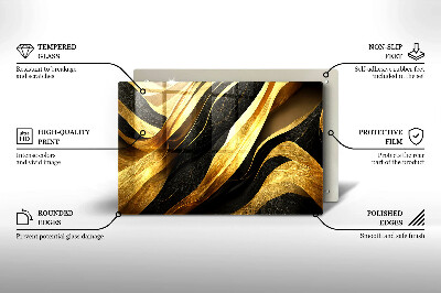 Dessous de bougie rectangulaire Abstraction élégante