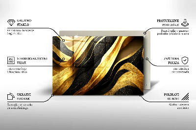 Dessous de bougie rectangulaire Abstraction élégante