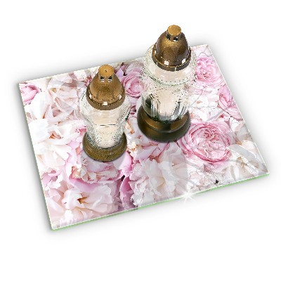 Dessous de bougie rectangulaire Bouquet de pivoines