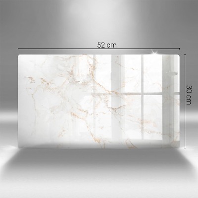 Dessous de bougie rectangulaire Pierre de marbre élégante