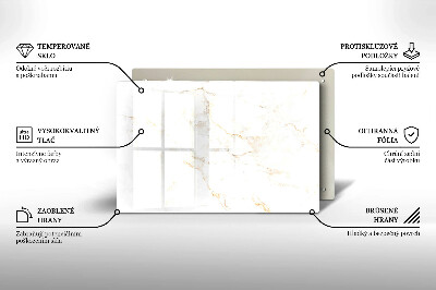 Dessous de bougie rectangulaire Pierre de marbre élégante