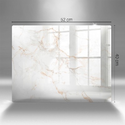 Dessous de bougie rectangulaire Pierre de marbre élégante