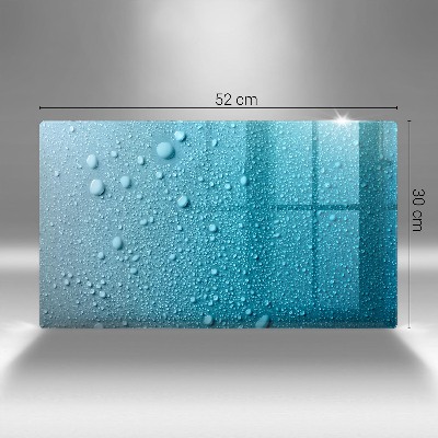 Dessous de bougie rectangulaire Gouttes d'eau
