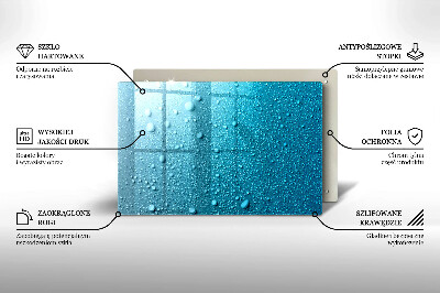 Dessous de bougie rectangulaire Gouttes d'eau