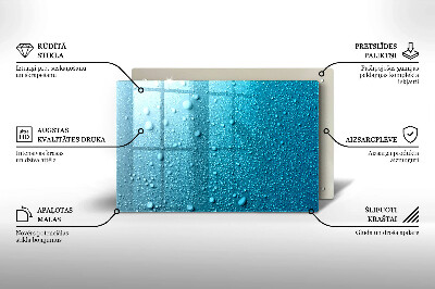 Dessous de bougie rectangulaire Gouttes d'eau