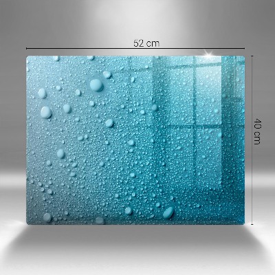 Dessous de bougie rectangulaire Gouttes d'eau