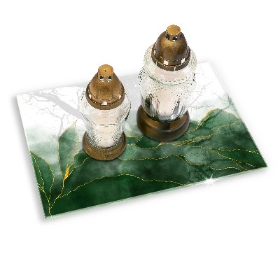 Dessous de bougie rectangulaire Nature abstraite