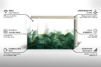 Dessous de bougie rectangulaire Nature abstraite