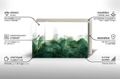 Dessous de bougie rectangulaire Nature abstraite