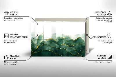 Dessous de bougie rectangulaire Nature abstraite