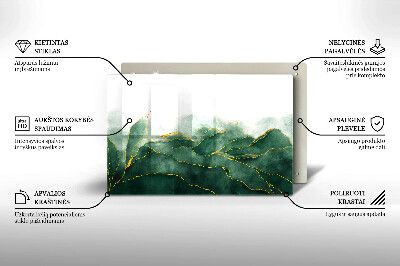 Dessous de bougie rectangulaire Nature abstraite