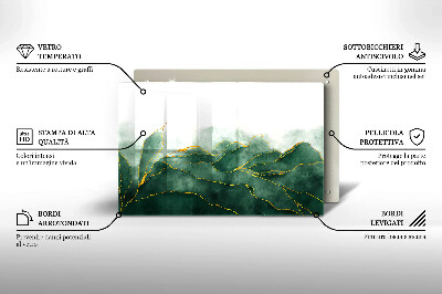 Dessous de bougie rectangulaire Nature abstraite