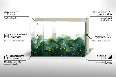 Dessous de bougie rectangulaire Nature abstraite