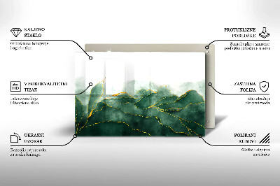 Dessous de bougie rectangulaire Nature abstraite