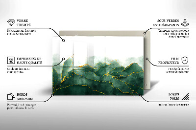 Dessous de bougie rectangulaire Nature abstraite