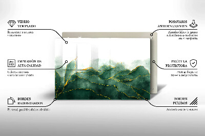 Dessous de bougie rectangulaire Nature abstraite