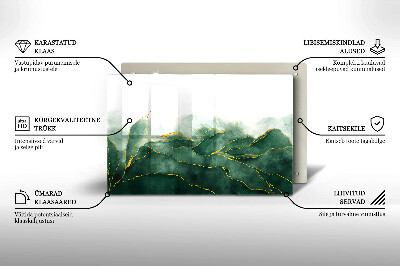 Dessous de bougie rectangulaire Nature abstraite