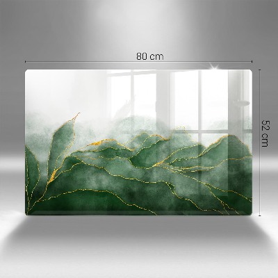 Dessous de bougie rectangulaire Nature abstraite