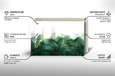 Dessous de bougie rectangulaire Nature abstraite