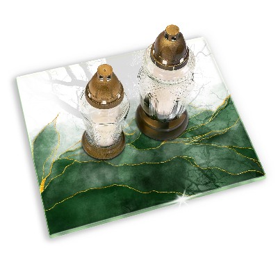 Dessous de bougie rectangulaire Nature abstraite