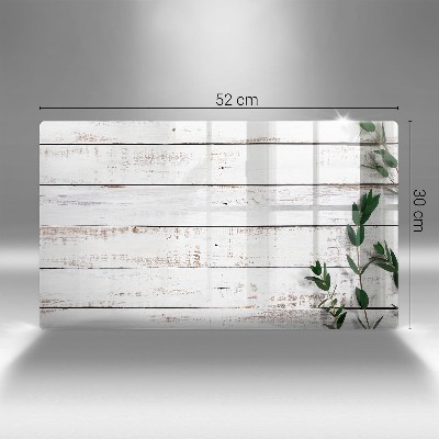Dessous de bougie rectangulaire Vieilles planches et feuilles