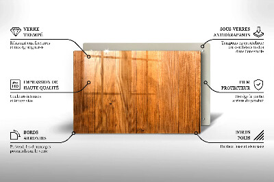 Dessous de bougie rectangulaire planches de bois