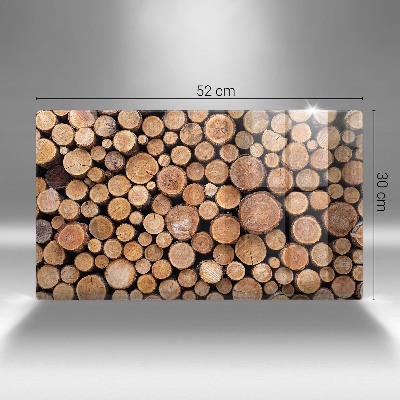 Dessous de bougie rectangulaire Troncs d'arbres