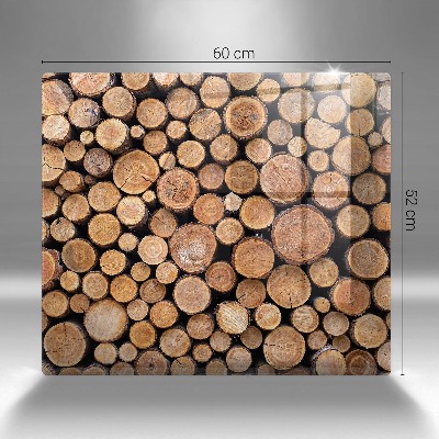 Dessous de bougie rectangulaire Troncs d'arbres