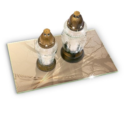 Dessous de bougie rectangulaire Abstraction moderne