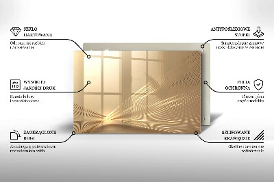 Dessous de bougie rectangulaire Abstraction moderne