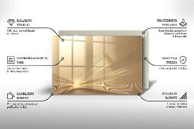 Dessous de bougie rectangulaire Abstraction moderne