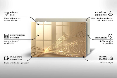 Dessous de bougie rectangulaire Abstraction moderne