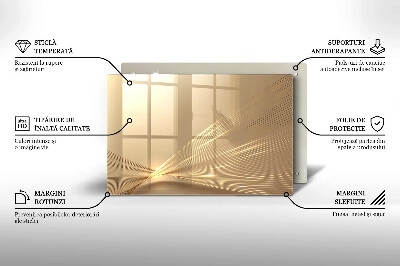 Dessous de bougie rectangulaire Abstraction moderne