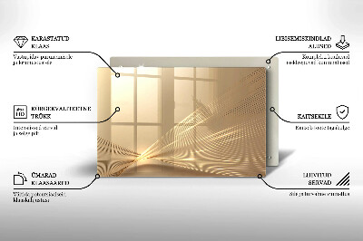 Dessous de bougie rectangulaire Abstraction moderne