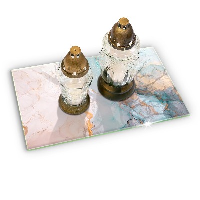 Dessous de bougie rectangulaire Marbre abstrait