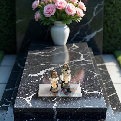 Dessous de bougie rectangulaire Marbre abstrait