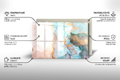 Dessous de bougie rectangulaire Marbre abstrait