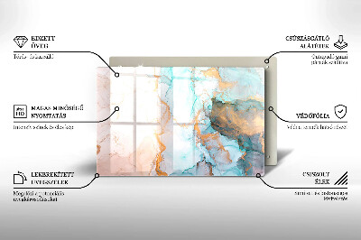 Dessous de bougie rectangulaire Marbre abstrait