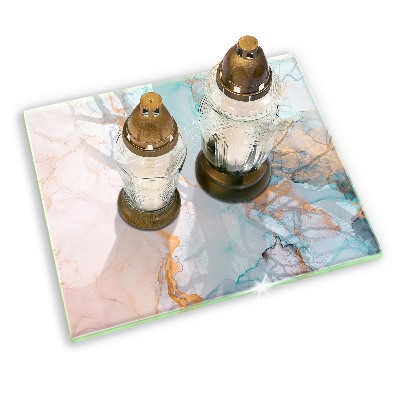 Dessous de bougie rectangulaire Marbre abstrait