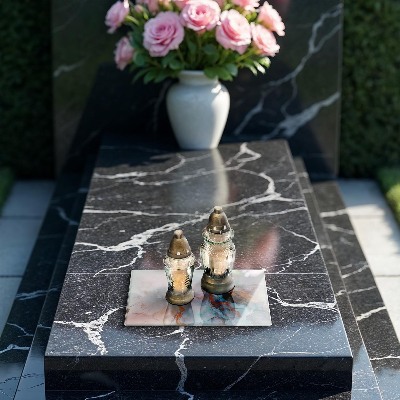 Dessous de bougie rectangulaire Marbre abstrait