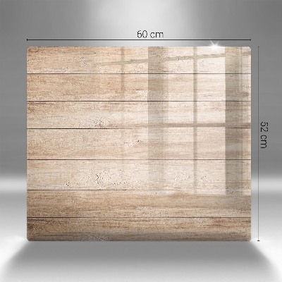 Dessous de bougie rectangulaire planches de bois