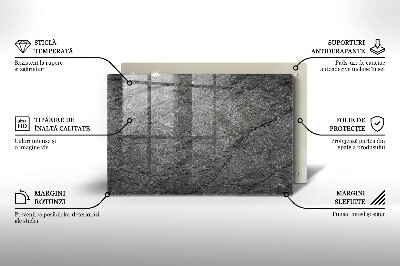 Dessous de bougie rectangulaire Texture de pierre