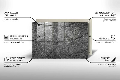 Dessous de bougie rectangulaire Texture de pierre