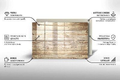 Dessous de bougie rectangulaire planches de bois
